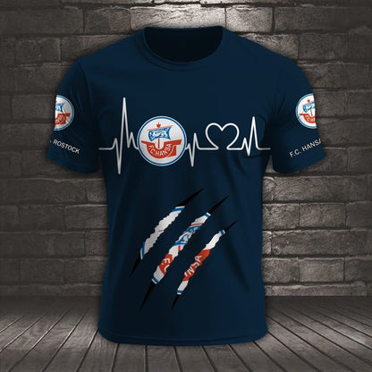 FC Hansa Rostock Neues Design T-Shirt