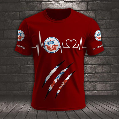 FC Hansa Rostock Neues Design T-Shirt