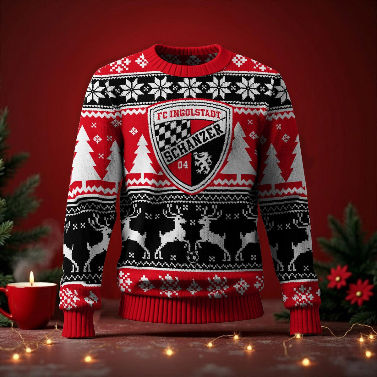 FC Ingolstadt 04 Fan Edition Weihnachtspullover im neuen Design