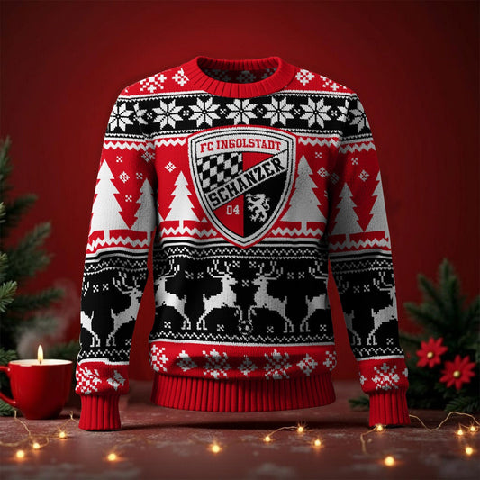 FC Ingolstadt 04 Fan Edition Weihnachtspullover im neuen Design