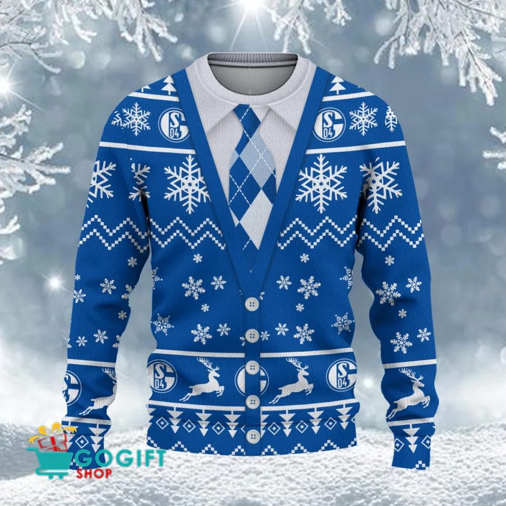 FC Schalke 04 Neuer Stil Weihnachtspullover