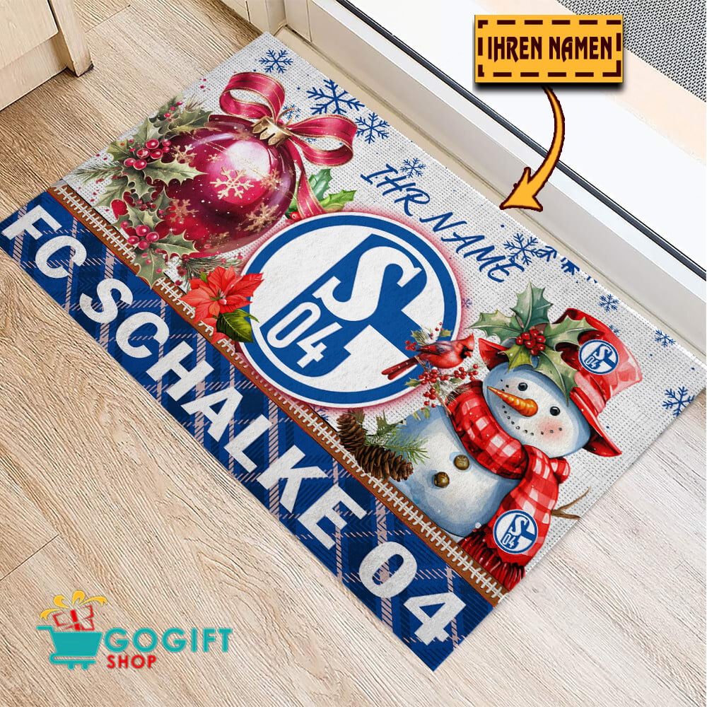 FC Schalke 04 Individueller Name Premium Ausgabe Fußmatte aus Gummi