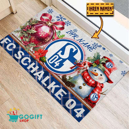 FC Schalke 04 Individueller Name Premium Ausgabe Fußmatte aus Gummi