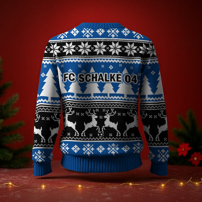 FC Schalke 04 Fan Edition Weihnachtspullover im neuen Design