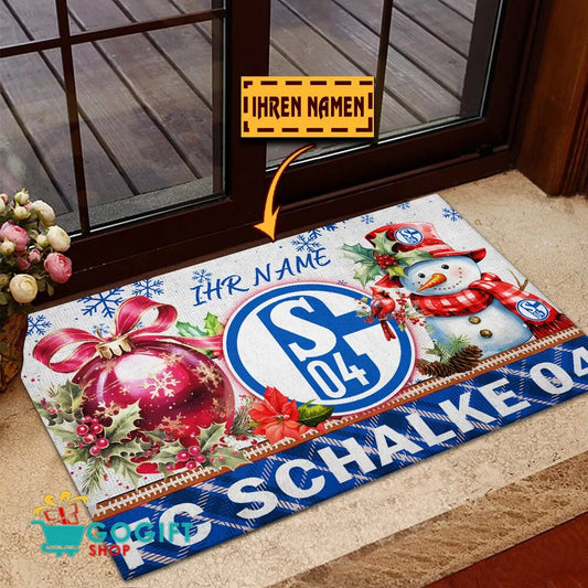 FC Schalke 04 Individueller Name Premium Ausgabe Fußmatte aus Gummi