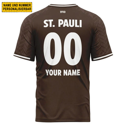 FC St. Pauli Heimtrikot 26/27 - Individueller Name Nummer T-Shirt