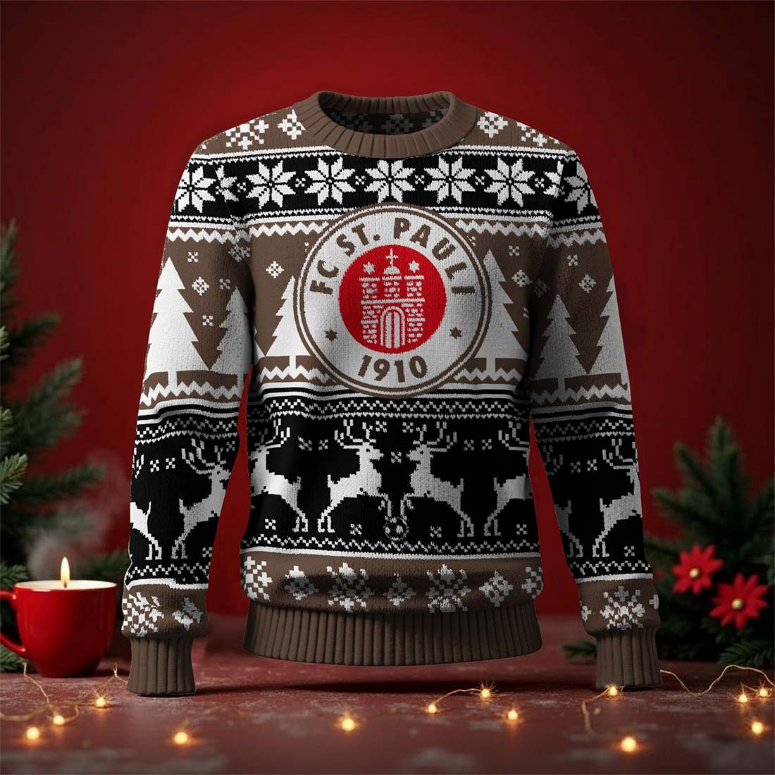 FC St. Pauli Fan Edition Weihnachtspullover im neuen Design