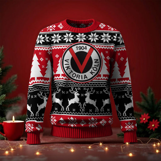 FC Viktoria Köln Fan Edition Weihnachtspullover im neuen Design