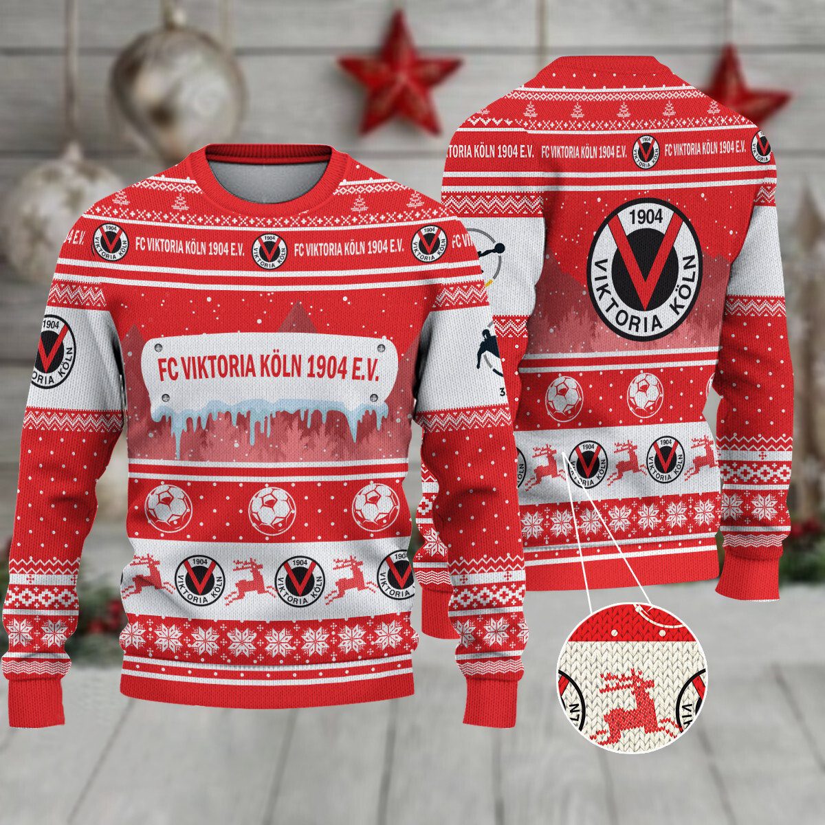FC Viktoria Köln Weihnachtspullover im neuen Design