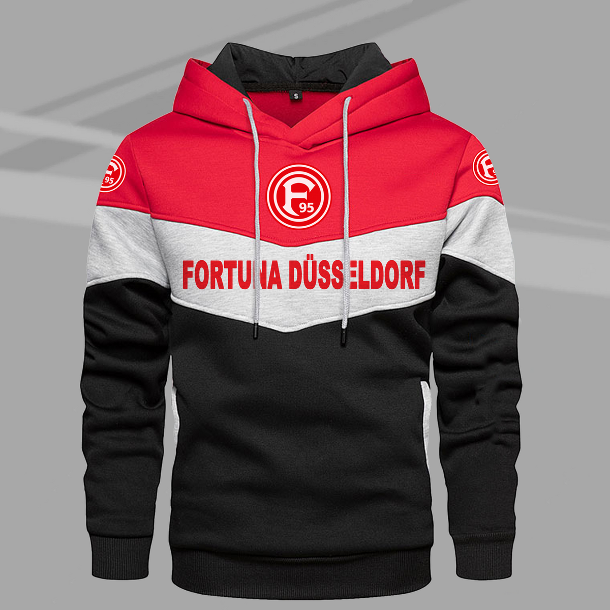 Fortuna Düsseldorf Sonderausgabe Mehrfarbiger Kapuzenpullover