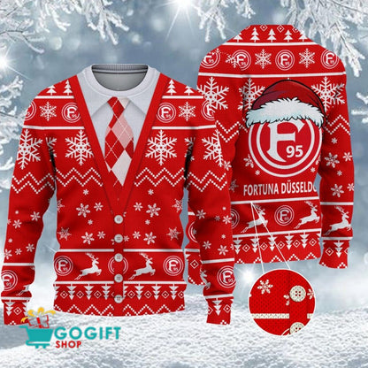 Fortuna Düsseldorf Neuer Stil Weihnachtspullover