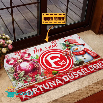 Fortuna Düsseldorf Individueller Name Premium Ausgabe Fußmatte aus Gummi