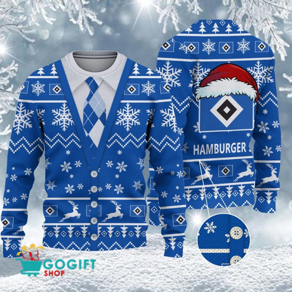 Hamburger SV Neuer Stil Weihnachtspullover