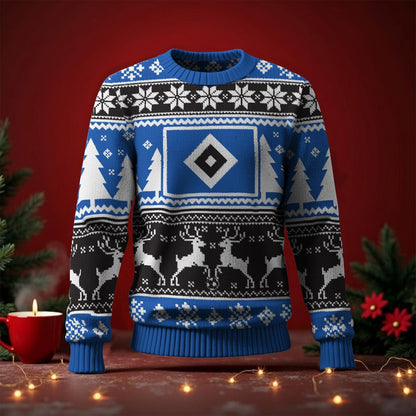 Hamburger SV Fan Edition Weihnachtspullover im neuen Design