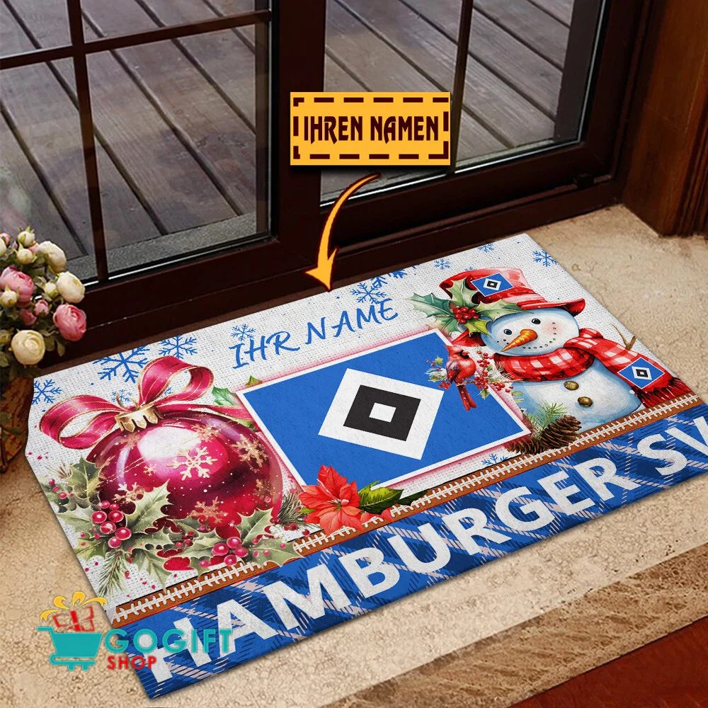 Hamburger SV Individueller Name Premium Ausgabe Fußmatte aus Gummi