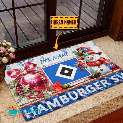 Hamburger SV Individueller Name Premium Ausgabe Fußmatte aus Gummi