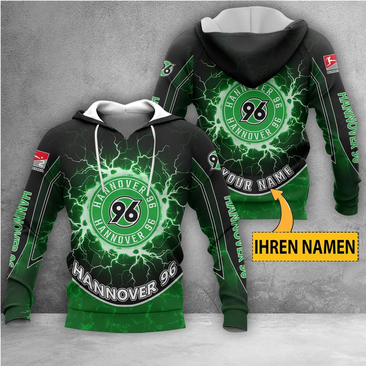 Hannover 96 Individueller Name Neue Edition Kapuzenpullover