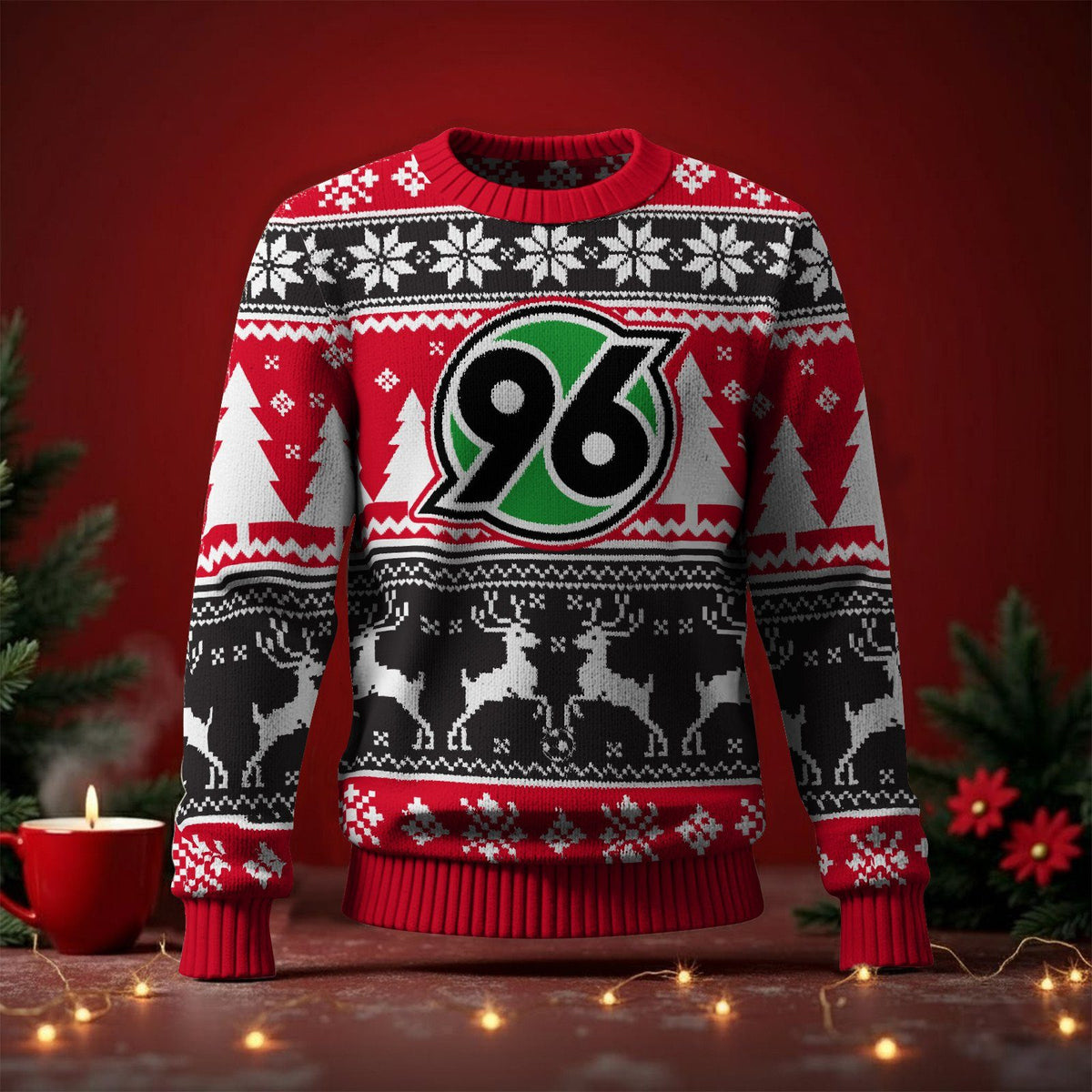 Hannover 96 Fan Edition Weihnachtspullover im neuen Design