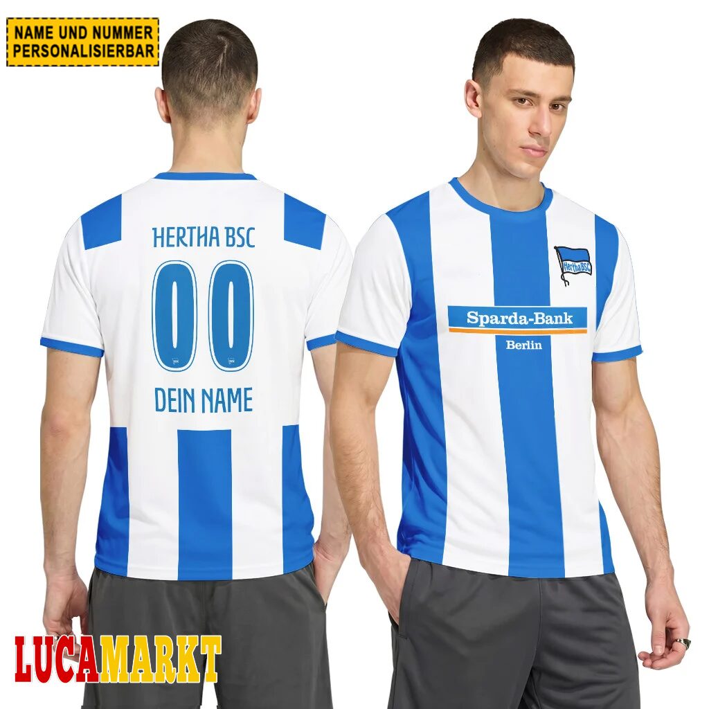 Hertha BSC Heimtrikot 26/27 - Individueller Name Nummer T-Shirt