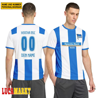 Hertha BSC Heimtrikot 26/27 - Individueller Name Nummer T-Shirt