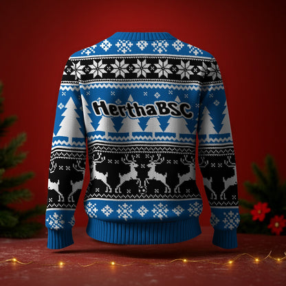 Hertha BSC Fan Edition Weihnachtspullover im neuen Design