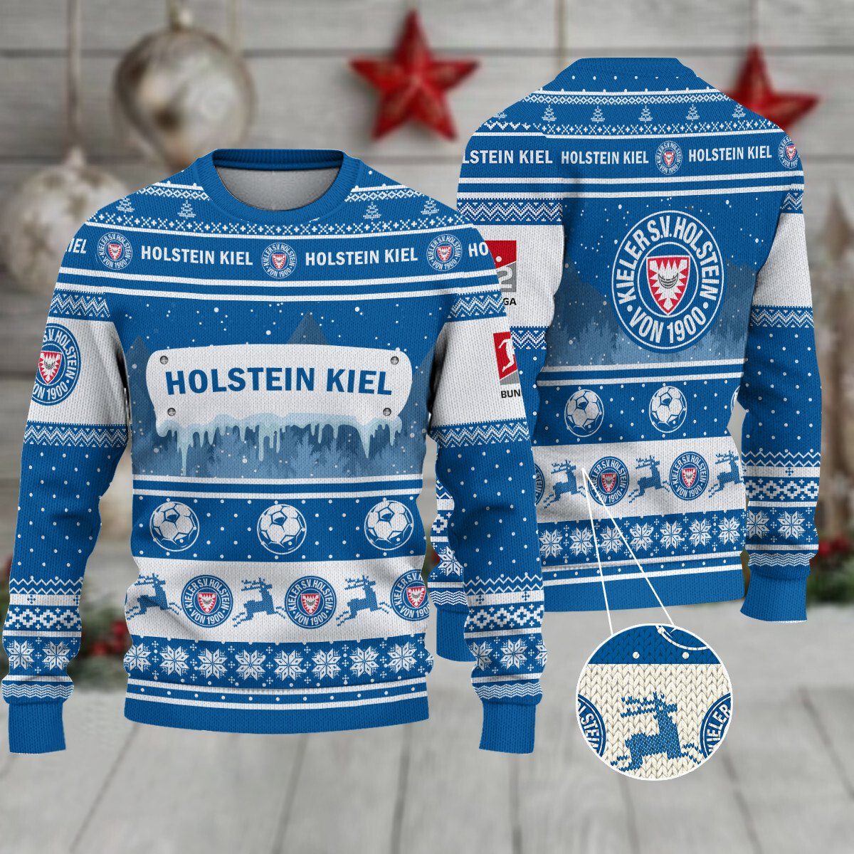 Holstein Kiel Weihnachtspullover im neuen Design
