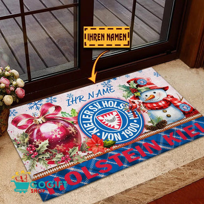 Holstein Kiel Individueller Name Premium Ausgabe Fußmatte aus Gummi