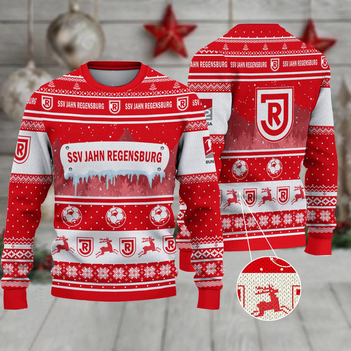Jahn Regensburg Weihnachtspullover im neuen Design