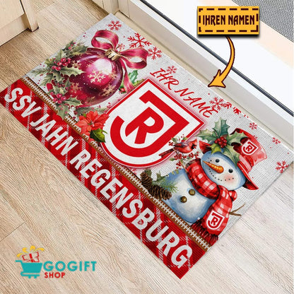 Jahn Regensburg Individueller Name Premium Ausgabe Fußmatte aus Gummi