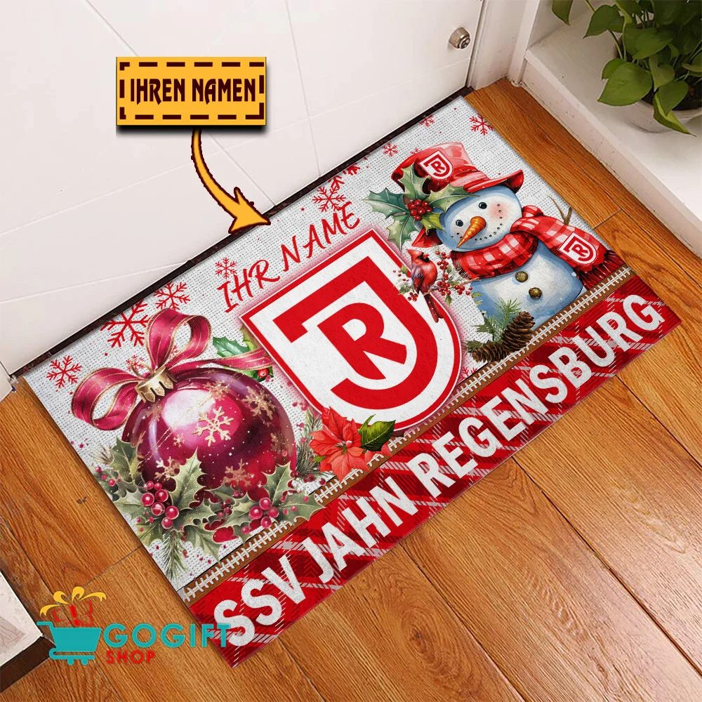 Jahn Regensburg Individueller Name Premium Ausgabe Fußmatte aus Gummi