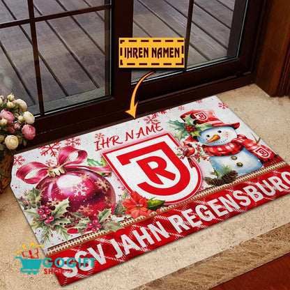Jahn Regensburg Individueller Name Premium Ausgabe Fußmatte aus Gummi