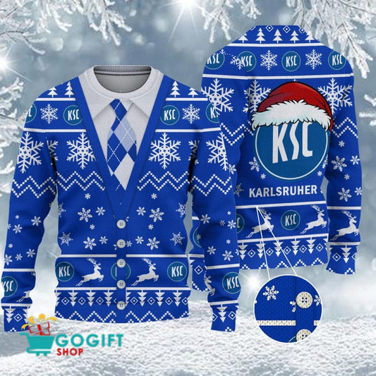Karlsruher SC Neuer Stil Weihnachtspullover