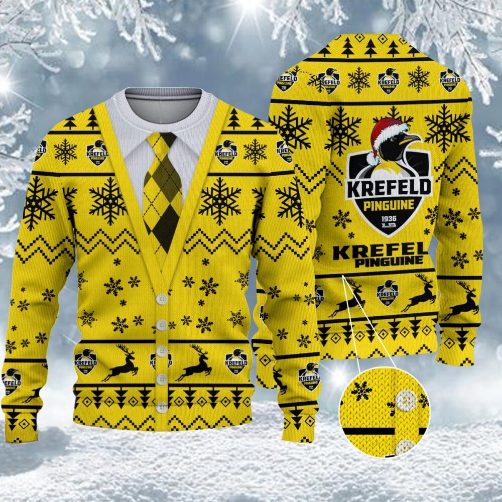 Krefeld Pinguine Neuer Stil Weihnachtspullover