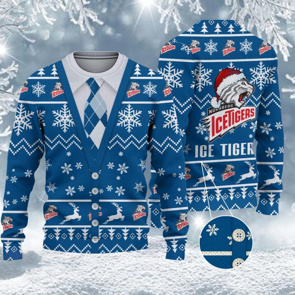 Nürnberg Ice Tigers Neuer Stil Weihnachtspullover