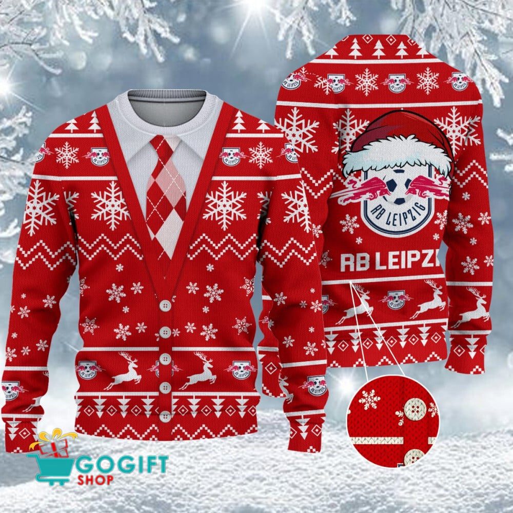 RB Leipzig Neuer Stil Weihnachtspullover