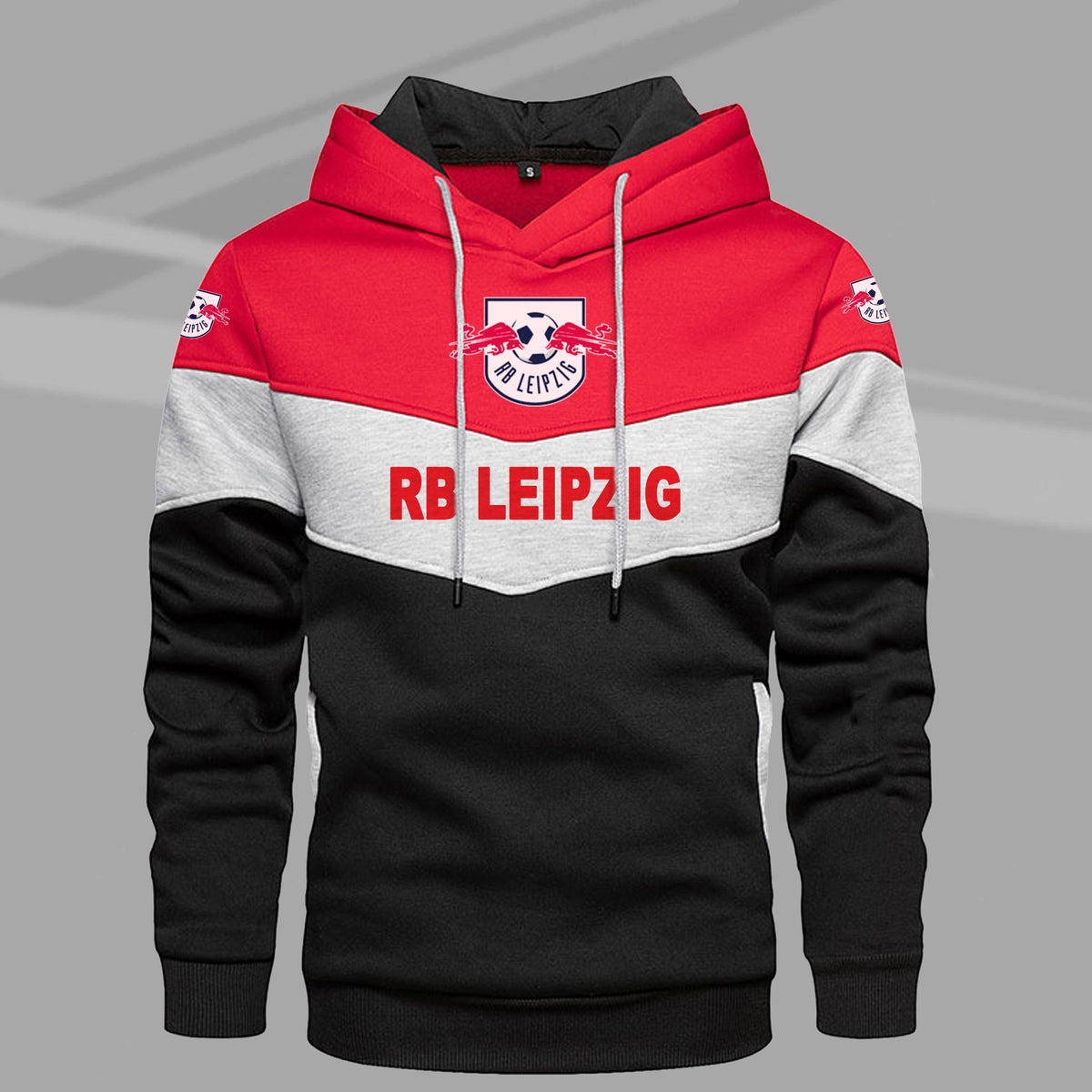 RB Leipzig Sonderausgabe Mehrfarbiger Kapuzenpullover