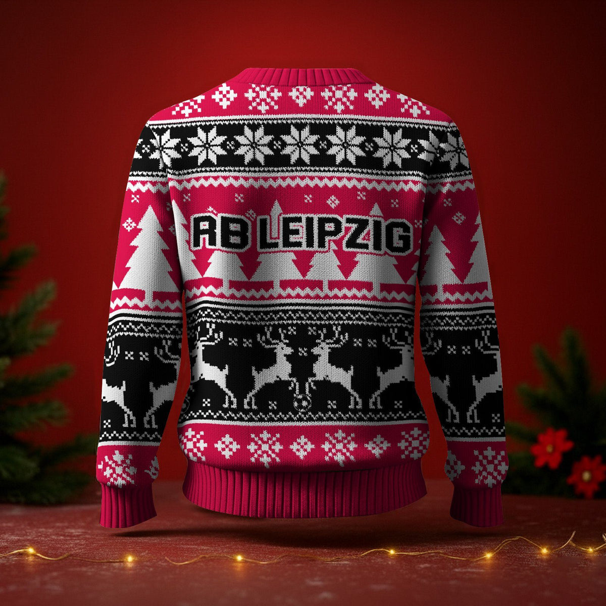 RB Leipzig Fan Edition Weihnachtspullover im neuen Design
