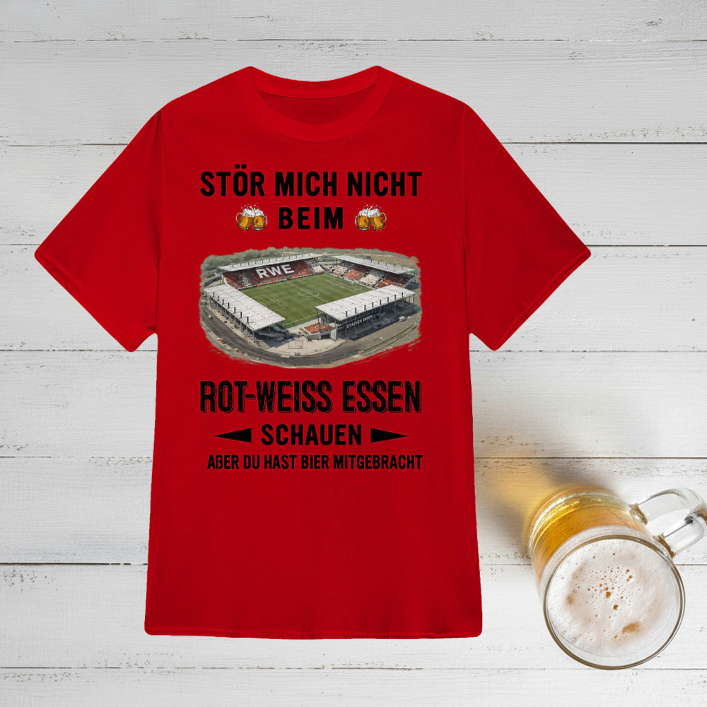 Rot-Weiss Essen T-Shirt Neue Version Nur reden wenn es Bier gibt
