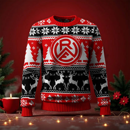 Rot-Weiss Essen Fan Edition Weihnachtspullover im neuen Design