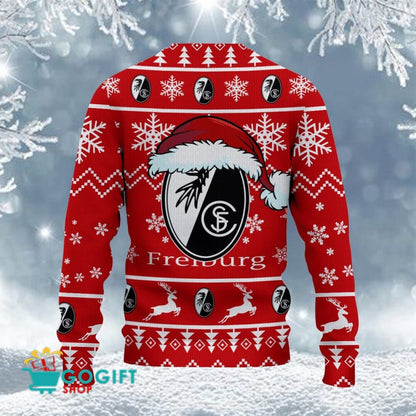 SC Freiburg Neuer Stil Weihnachtspullover
