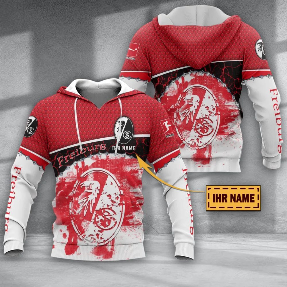 SC Freiburg Individueller Name Sonderausgabe Kapuzenpullover
