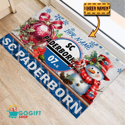 SC Paderborn 07 Individueller Name Premium Ausgabe Fußmatte aus Gummi