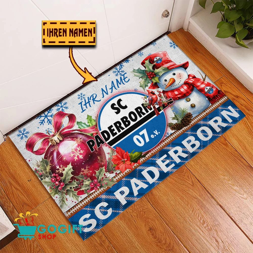 SC Paderborn 07 Individueller Name Premium Ausgabe Fußmatte aus Gummi