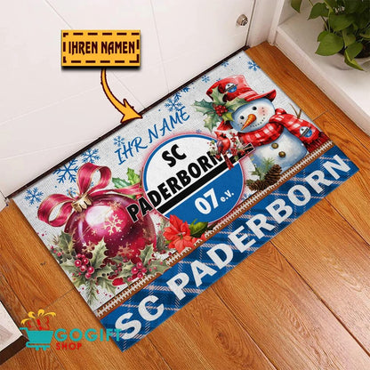 SC Paderborn 07 Individueller Name Premium Ausgabe Fußmatte aus Gummi