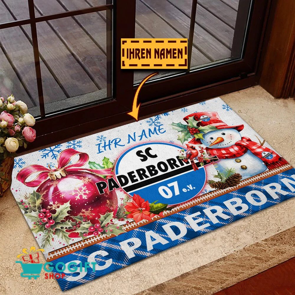 SC Paderborn 07 Individueller Name Premium Ausgabe Fußmatte aus Gummi