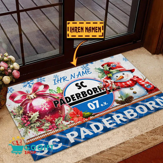 SC Paderborn 07 Individueller Name Premium Ausgabe Fußmatte aus Gummi
