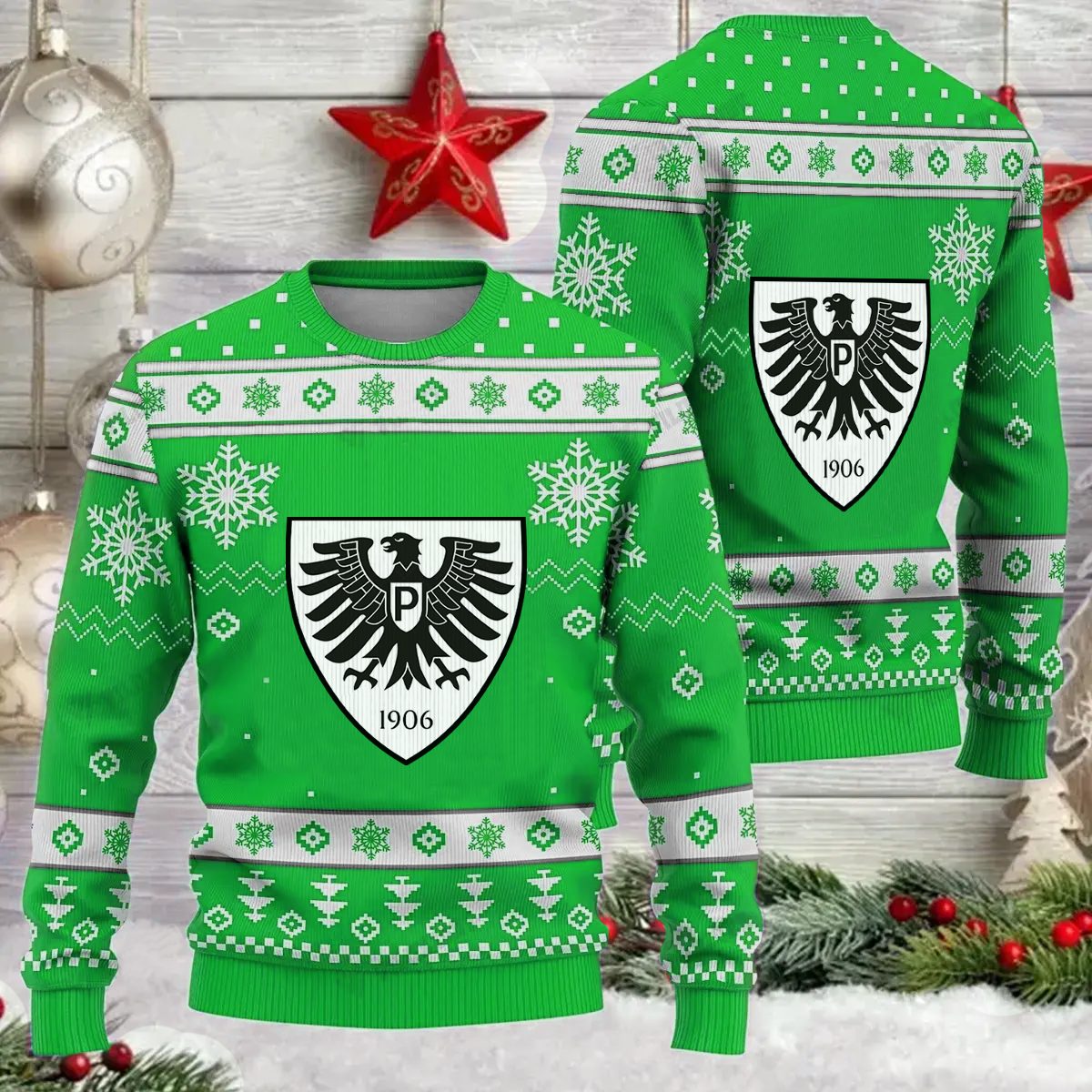 Jetzt neu SC Preußen Münster Weihnachtspullover