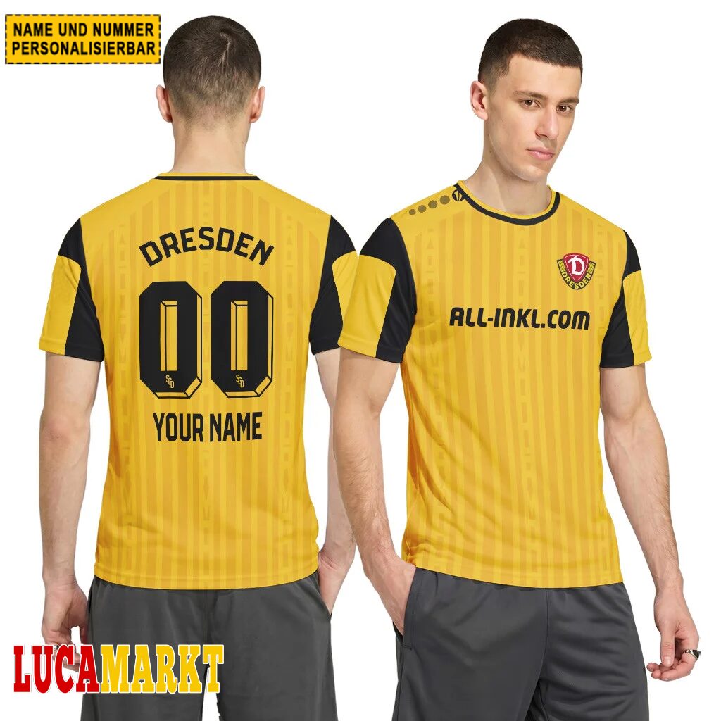 SG Dynamo Dresden Heimtrikot 26/27 - Individueller Name Nummer T-Shirt