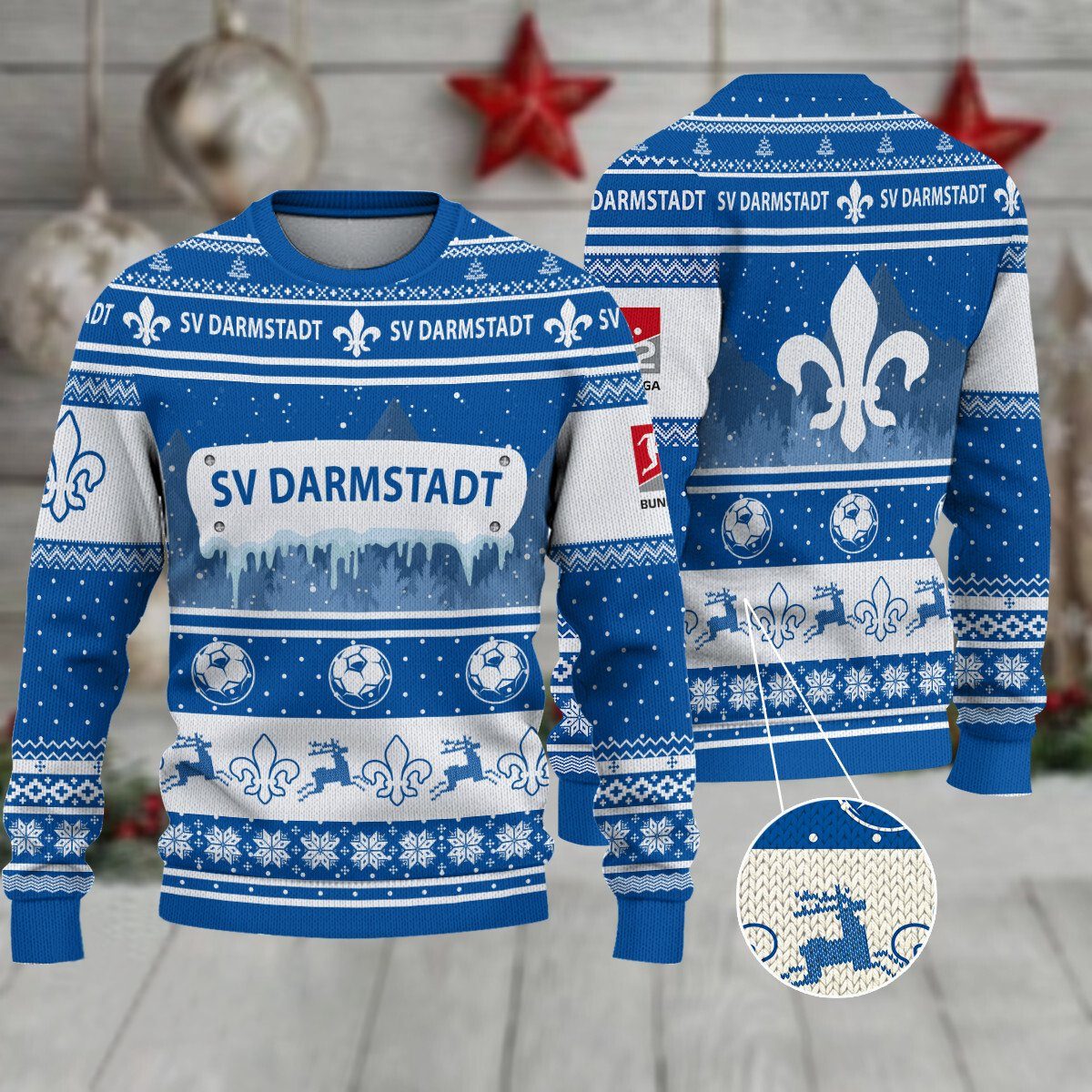 SV Darmstadt 98 Weihnachtspullover im neuen Design