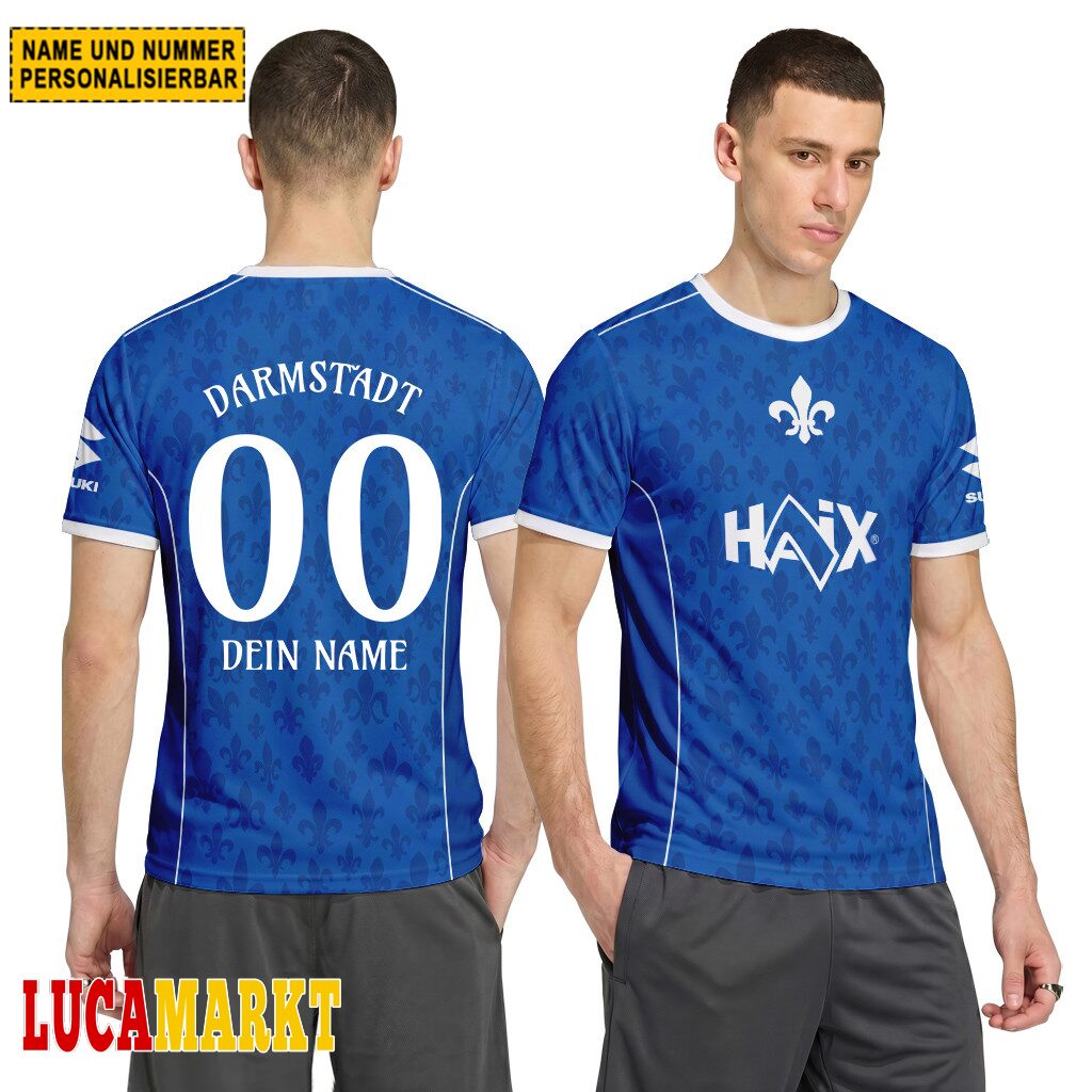 SV Darmstadt 98 Heimtrikot 26/27 - Individueller Name Nummer T-Shirt